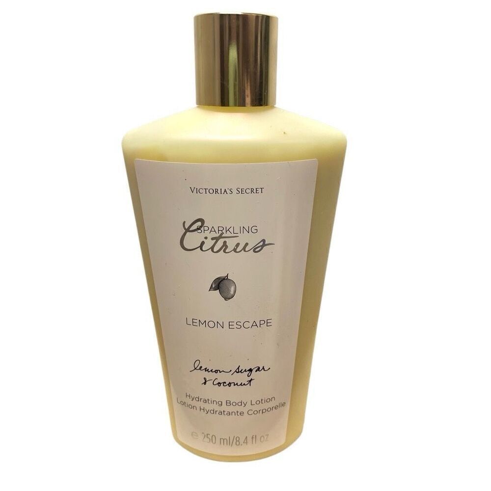 New RARE VICTORIA'S SECRET SPARKLING CITRUS LEMON ESCAPE BODY LOTION 8.4 FL OZ